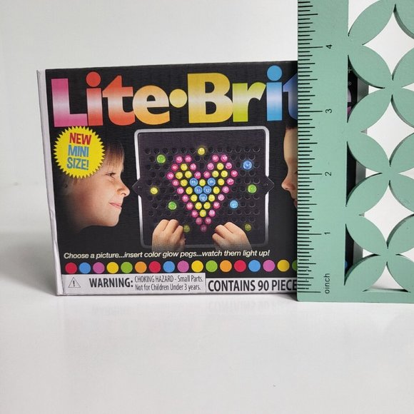 Lite Brite Mini Bright 85 Pcs Colorful Pegs Create Pictures With Light New - Picture 8 of 9